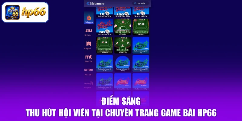 Điểm sáng thu hút hội viên tại chuyên trang game bài HP66