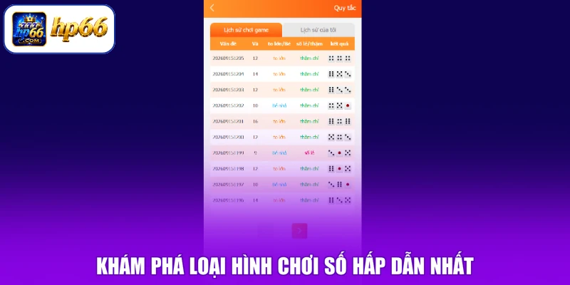 Khám phá loại hình chơi số hấp dẫn nhất