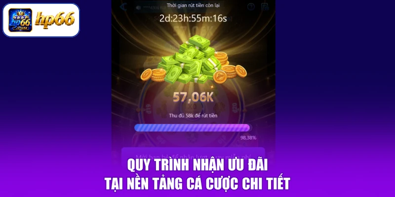 Quy trình nhận ưu đãi tại nền tảng cá cược chi tiết