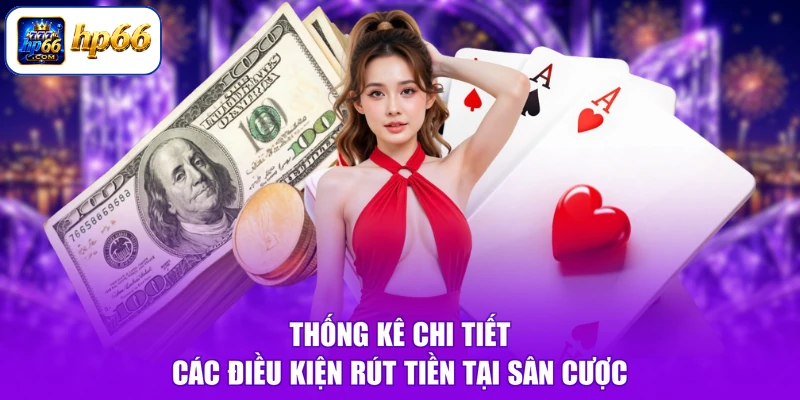 Thống kê chi tiết các điều kiện rút tiền tại sân cược